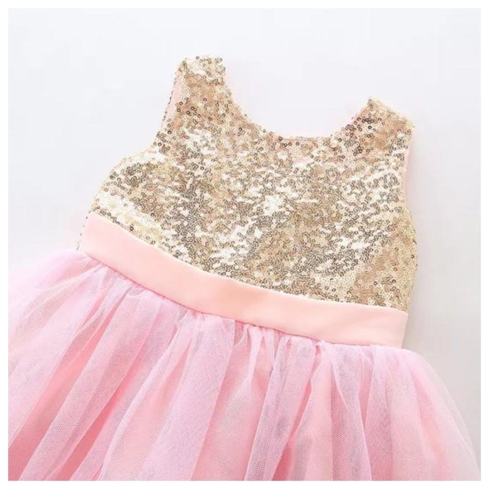 Girls Princess Sequin Dress - Picture 4 of 4